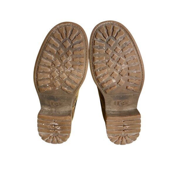 Ugg Brown Bonham Leather Ankle Boots Size 6 - Picture 6 of 9